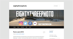 Desktop Screenshot of eightythreephoto.com